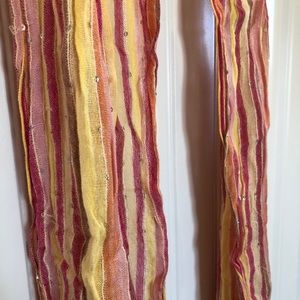 Pinks and yellow wrap around scarf